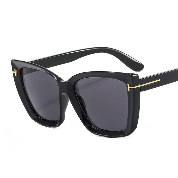 Modern women's cat-eye sunglasses, UV400 protected gradient lenses, chic summer accessories
