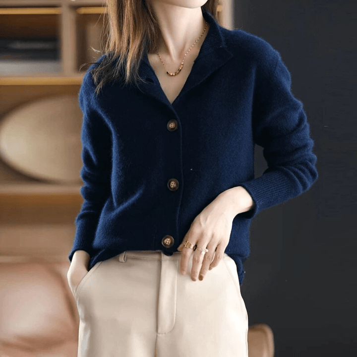 Stylish & cozy Livia women's winter sweater. Warm knit pullover, comfortable long sleeve for casual everyday wear.
