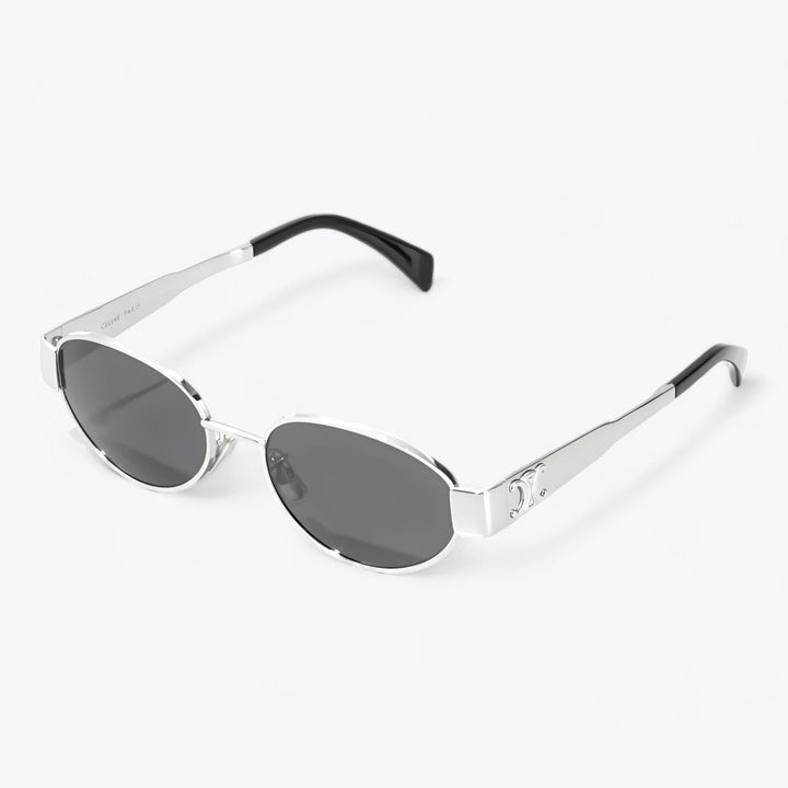 Chic ladies' polarized sunglasses in a gold frame, offering glare reduction for outdoor activities & travel.