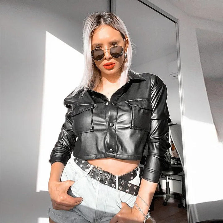 Stylish women's waterproof summer jacket, perfect lightweight outerwear for chic casual fashion. Zip closure.