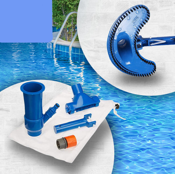 Efficient manual pool vacuum cleaner for above-ground pools & spas. Effortless debris removal.