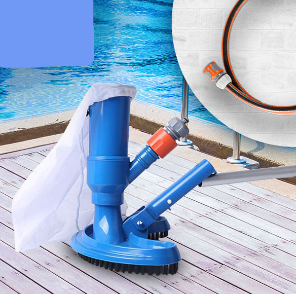 Manual pool & spa vacuum, great for above ground pools. Effortlessly removes debris for clean water.