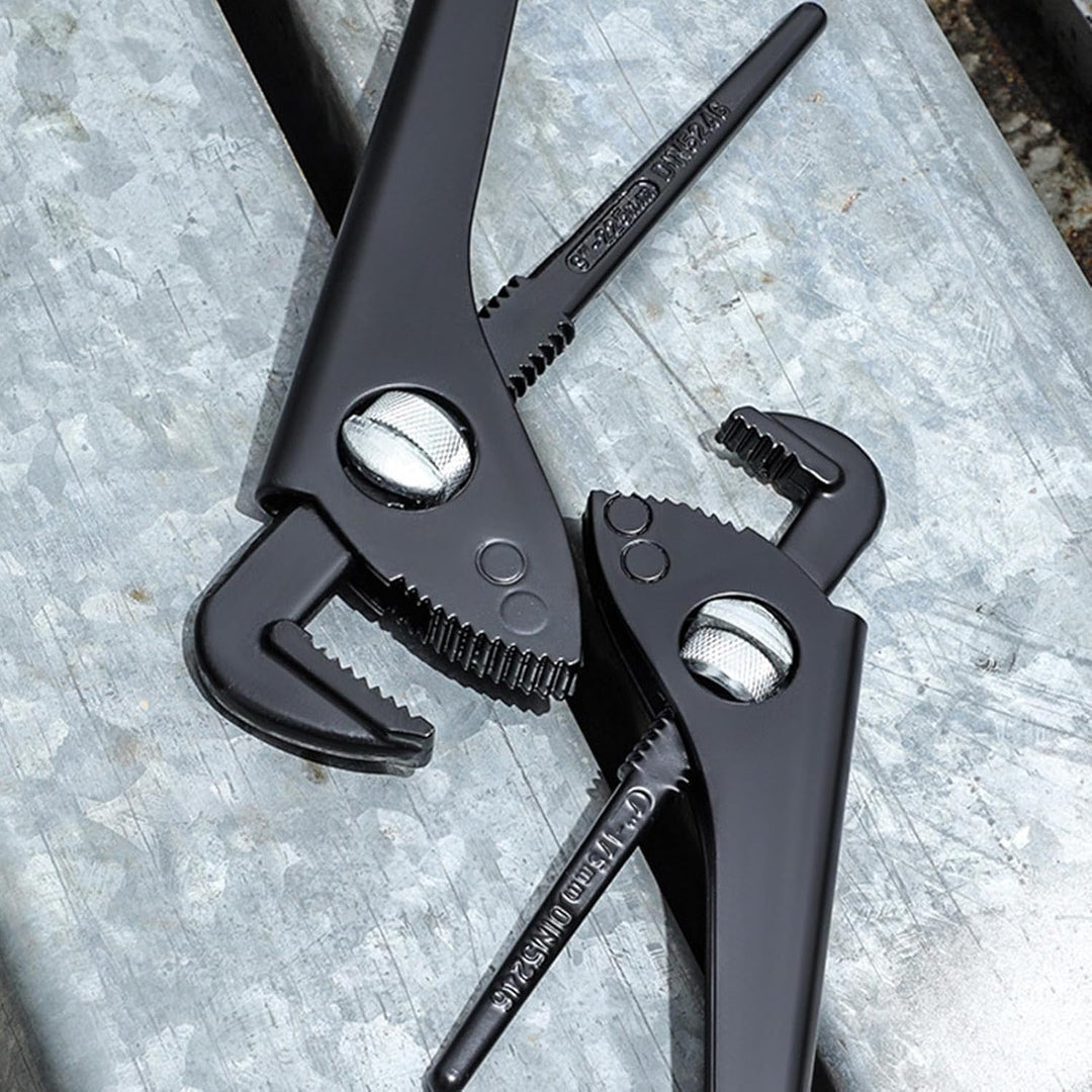 Torvix heavy-duty adjustable water pump pliers with an open jaw for wide applications
