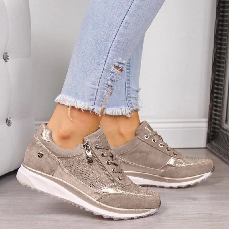 Comfortable women's Aria sport shoes, trendy footwear for everyday walking, casual outfits, & active wear.