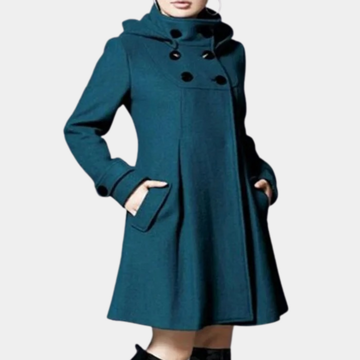 Trendy women's jacket with convenient side pockets. Perfect versatile fashion outerwear for fall and winter.
