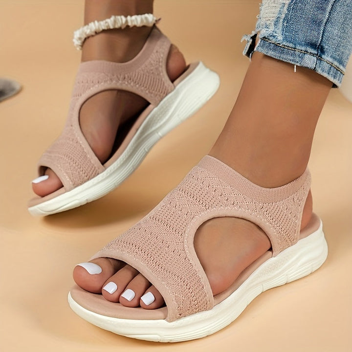 Fashionable women's open-toe sandals for summer. Casual & stylish beach footwear.