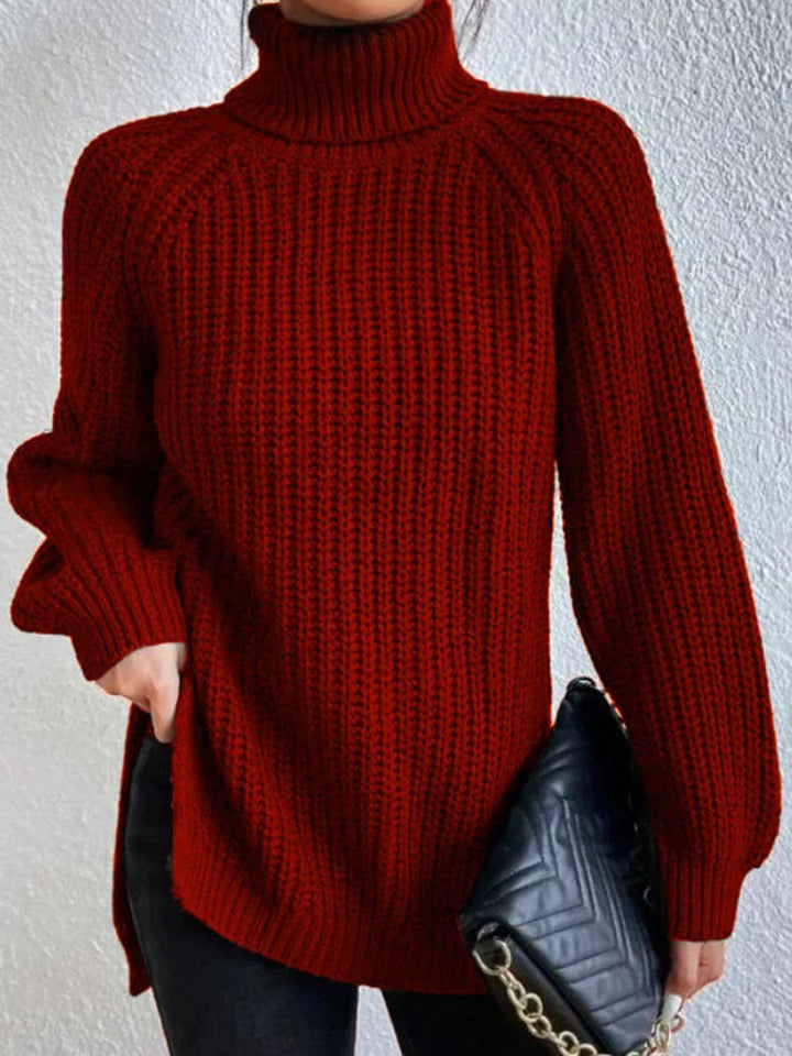 Comfortable & classic women's turtleneck sweater, a warm essential for winter.