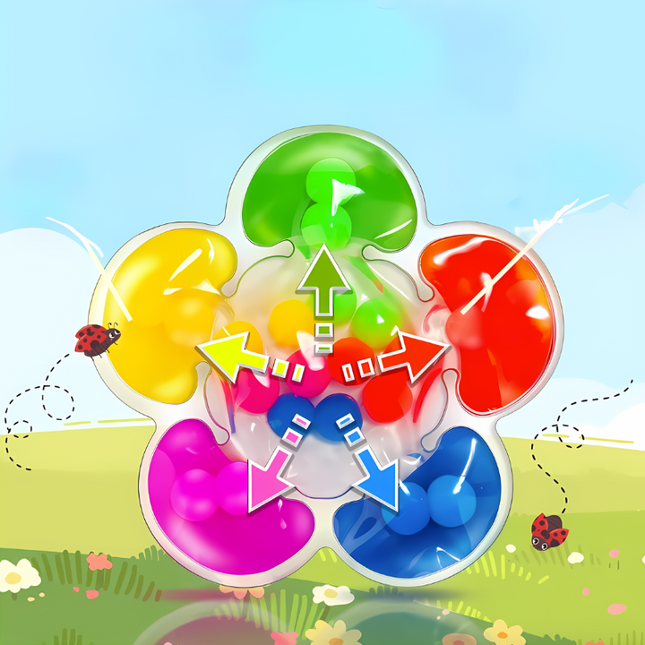 Two colorful children's sensory learning toys for toddlers, enhancing fine motor skills & color recognition.