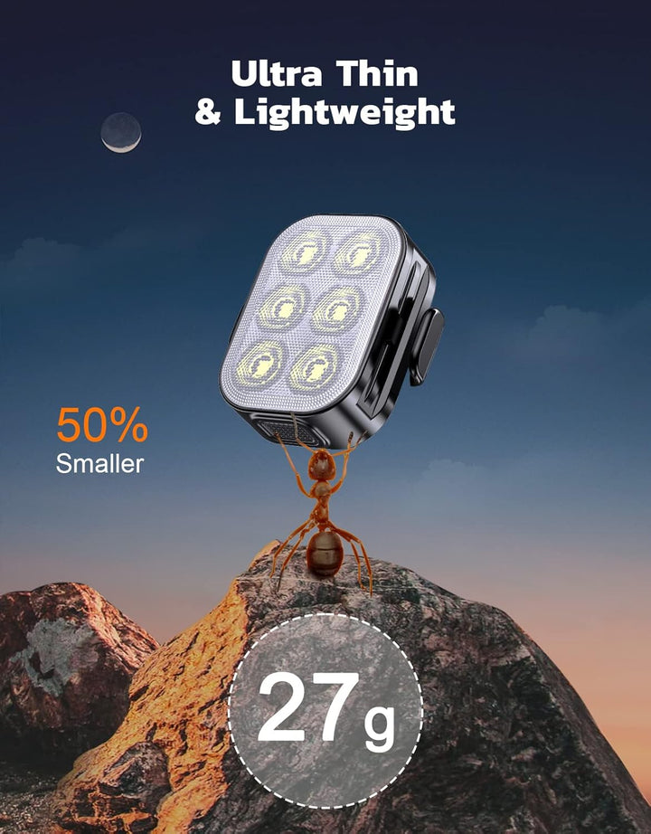 Ultra slim bike front light, USB rechargeable LED, strong illumination for night cycling