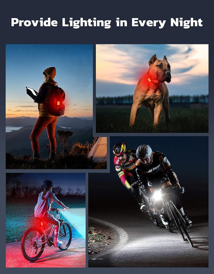 SlimBeam bike tail light, USB rechargeable LED, compact design for rear visibility and safety
