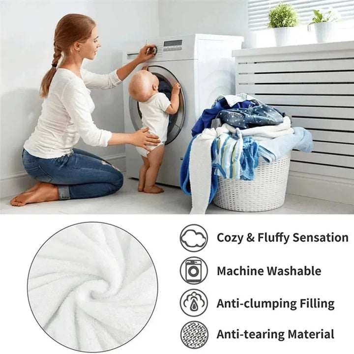 Detailed view of the fabric of an ultra-soft plush throw, showcasing its cozy and soft blanket quality.
