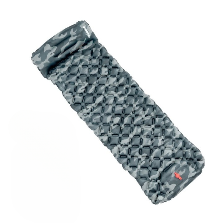 AirRest ultralight sleeping pad, built-in pump for quick inflation. Great for hiking & camping.