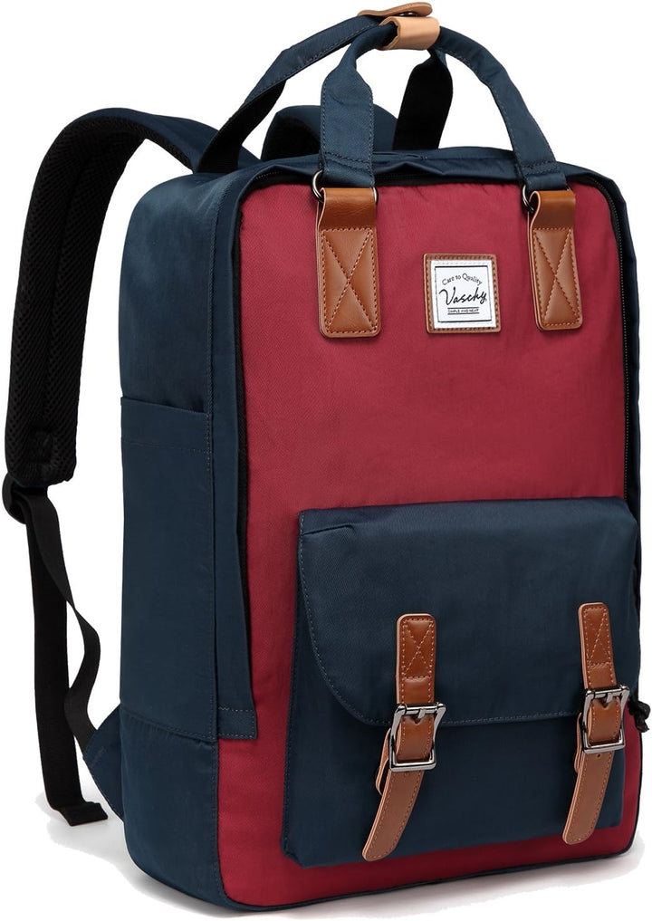 Unisex UrbanEase vintage laptop backpack, 15.6 inch, with adjustable straps and comfortable design.