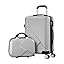 ABS hardshell luggage set, two pieces, designed for durability and ease of use with TSA lock and spinners