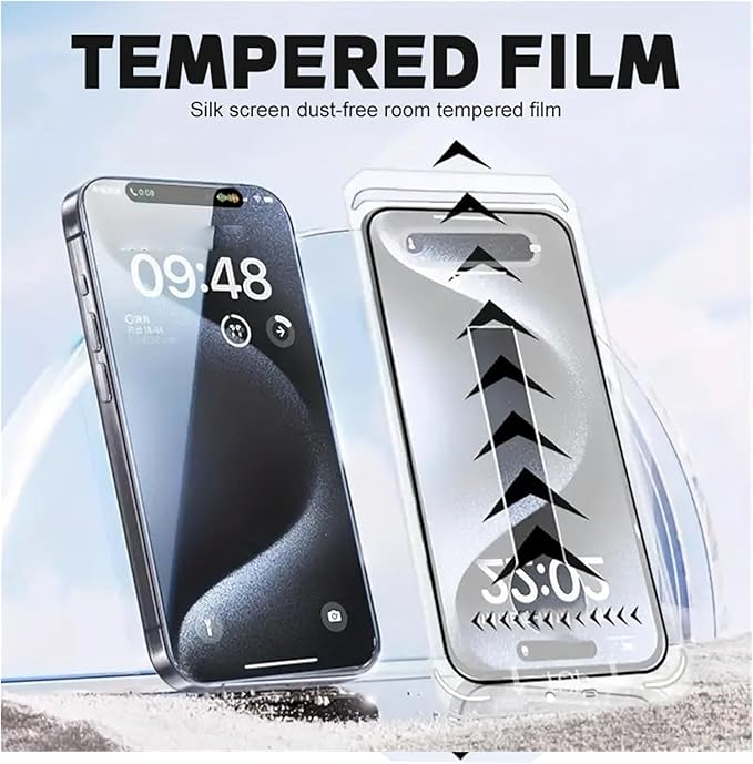 Reliable iPhone accessory: tempered glass screen protector ensures privacy & robust anti-scratch protection.