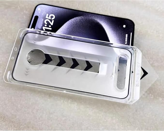 Easy install iPhone privacy screen protector kit. Tempered glass for robust anti-scratch & anti-fingerprint protection.