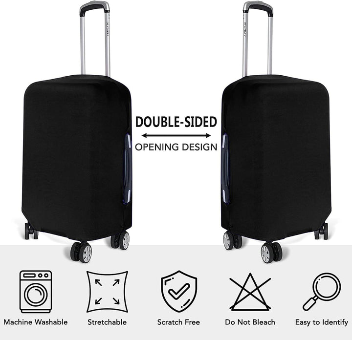 Stylish & functional 3-piece unisex luggage cover set, offering anti-tear stretchable protection for travel bags.
