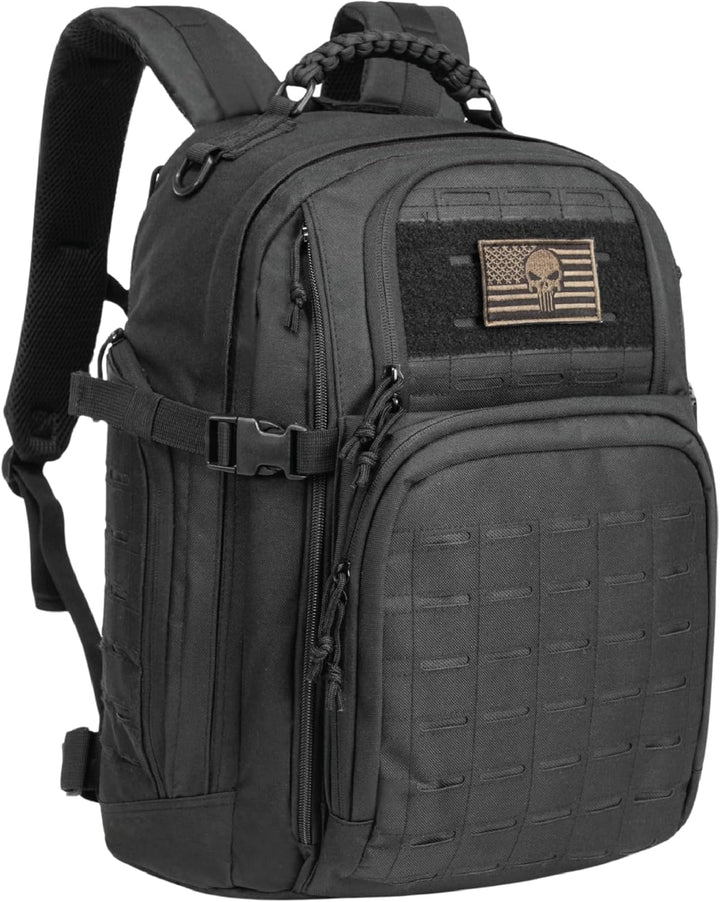 Rugged 35L tactical adventure backpack, built for extreme outdoor conditions, hiking, camping & extensive travel.