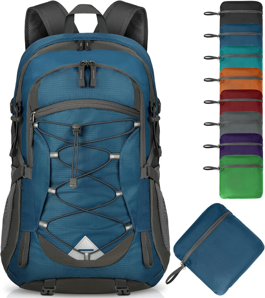 Camping 40L waterproof backpack, lightweight & packable. Unisex design for trekking & hiking.