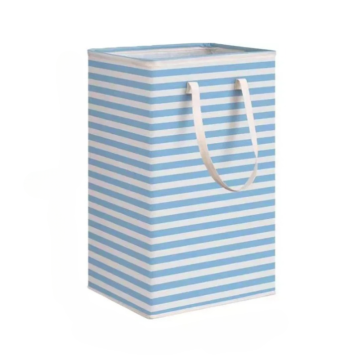 Top-down view of the spacious interior of the 75L unisex laundry hamper, ideal for family-sized dirty clothes storage
