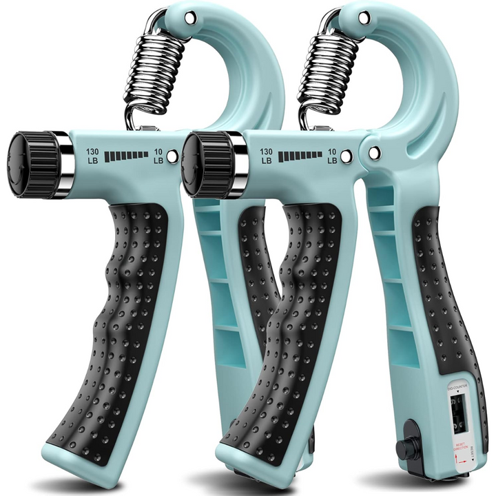 Unisex Adjustable Hand Grip Strengthener 2-pack for forearm workout & grip strength training.