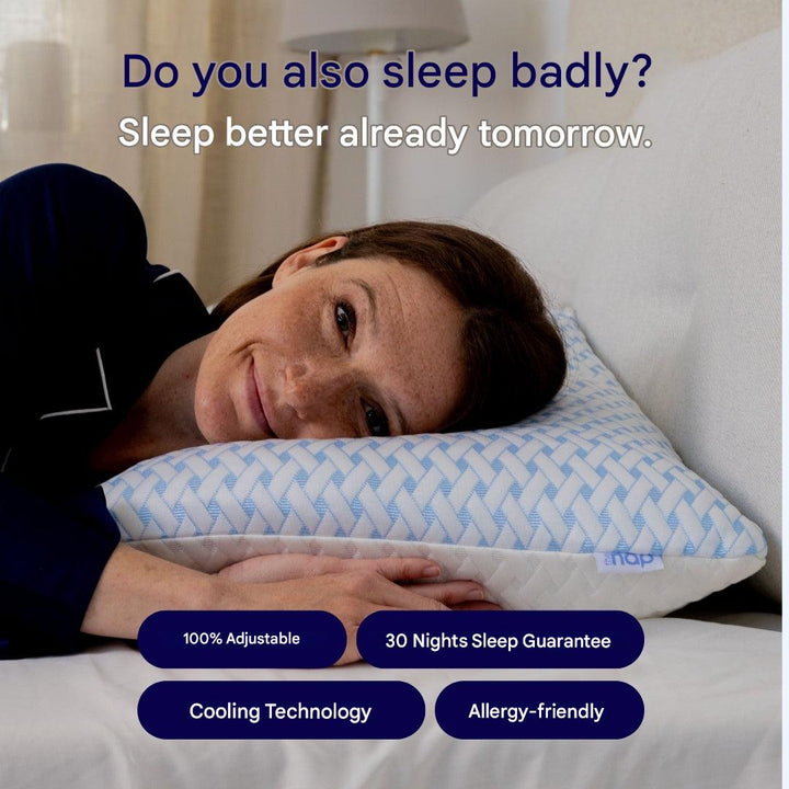 Experience improved sleep with this adjustable memory foam ergonomic pillow for perfect head & neck alignment.