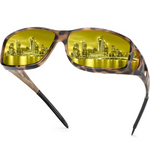 Mat beige tortoise frame/night vision lens