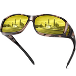 Shiny beige turtle frame/night vision lens