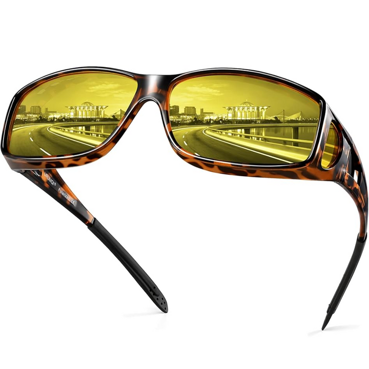 Polarized anti-glare eyewear, perfect for night driving safety, unisex design