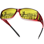 Wine red gradient frame/night vision lens