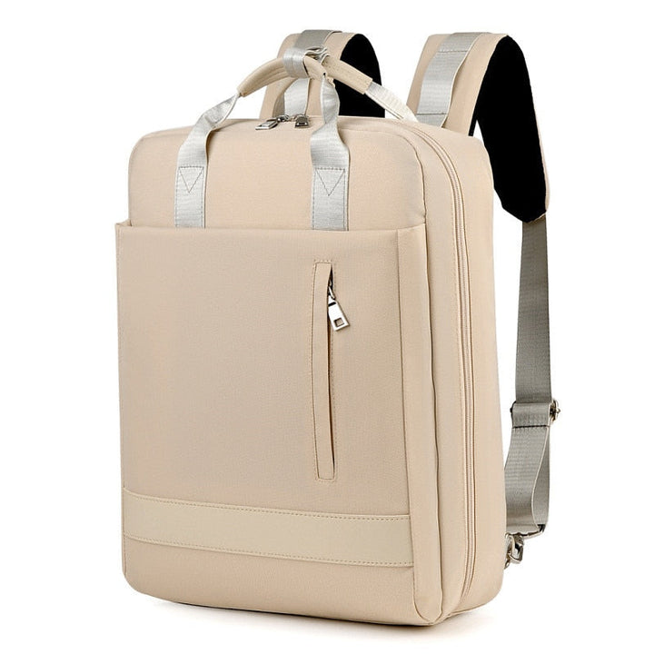 Unisex anti-theft backpack with hidden zippers, secure for daily commute & travel.