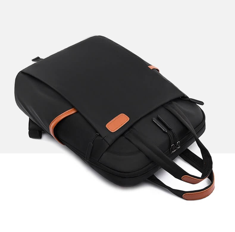 Interior view of the anti-theft travel backpack, showcasing spacious compartments for essentials.