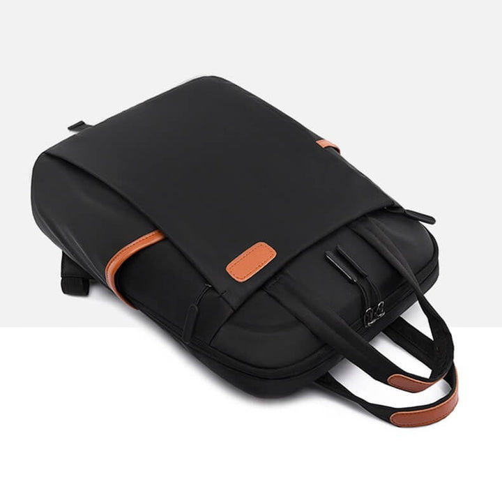 Interior view of the anti-theft travel backpack, showcasing spacious compartments for essentials.