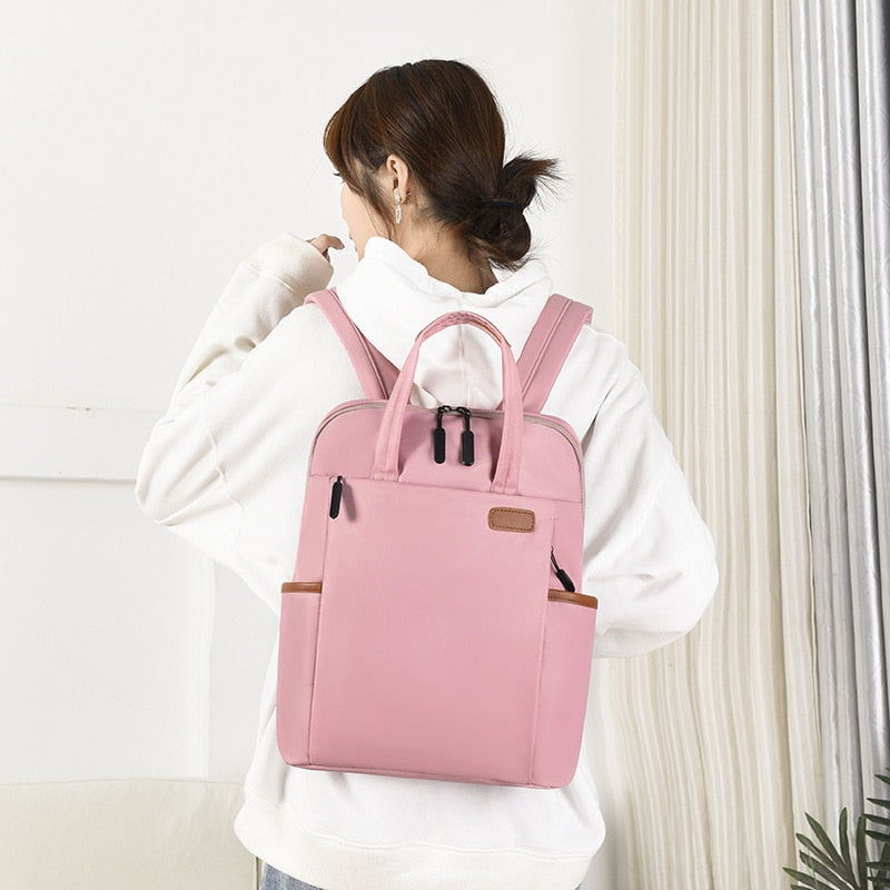 Anti-theft commuter backpack with laptop compartment & organizer. Water-resistant & secure for daily use.