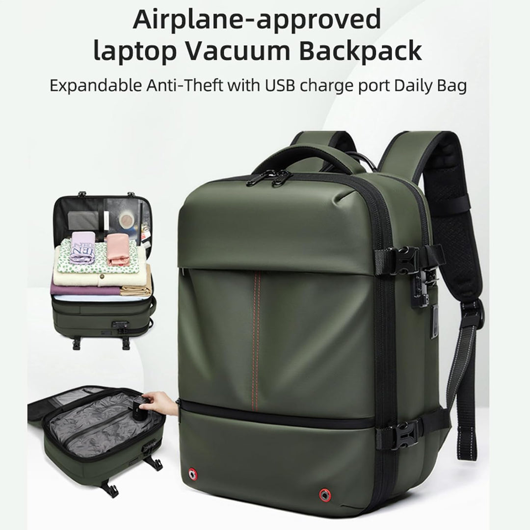 Arvid travel backpack's modern aesthetic, blending functionality with a contemporary look