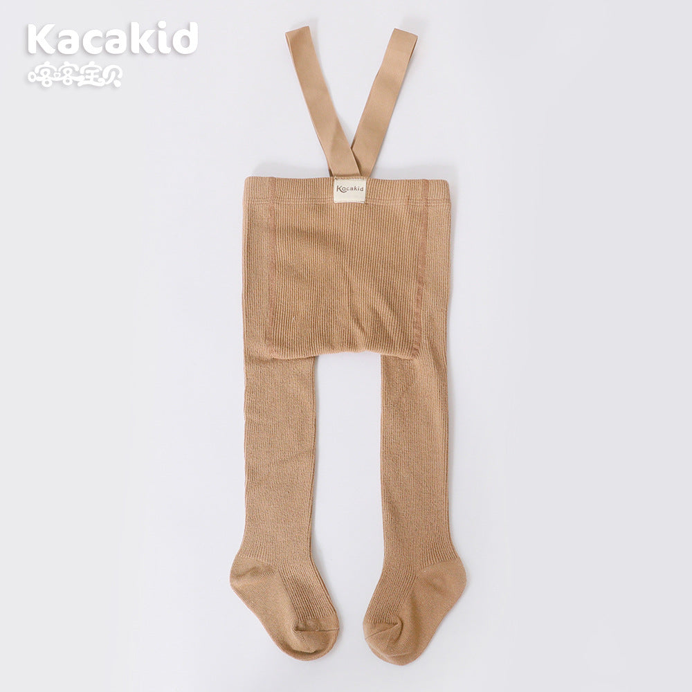 Baby meisje en jongens knit broekje high waist for comfortable infant fashion.