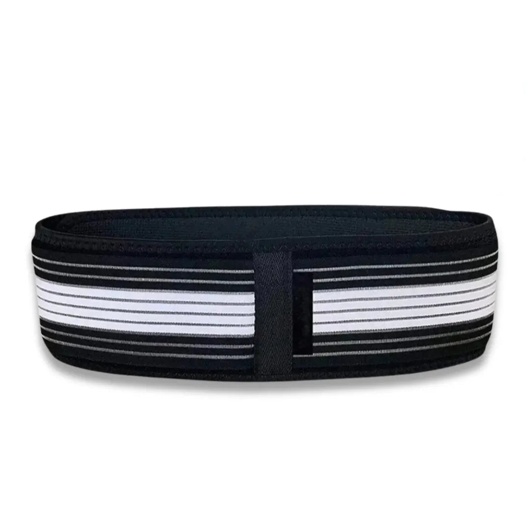 Unisex back brace for sciatica & lower back pain relief, adjustable lumbar support belt.