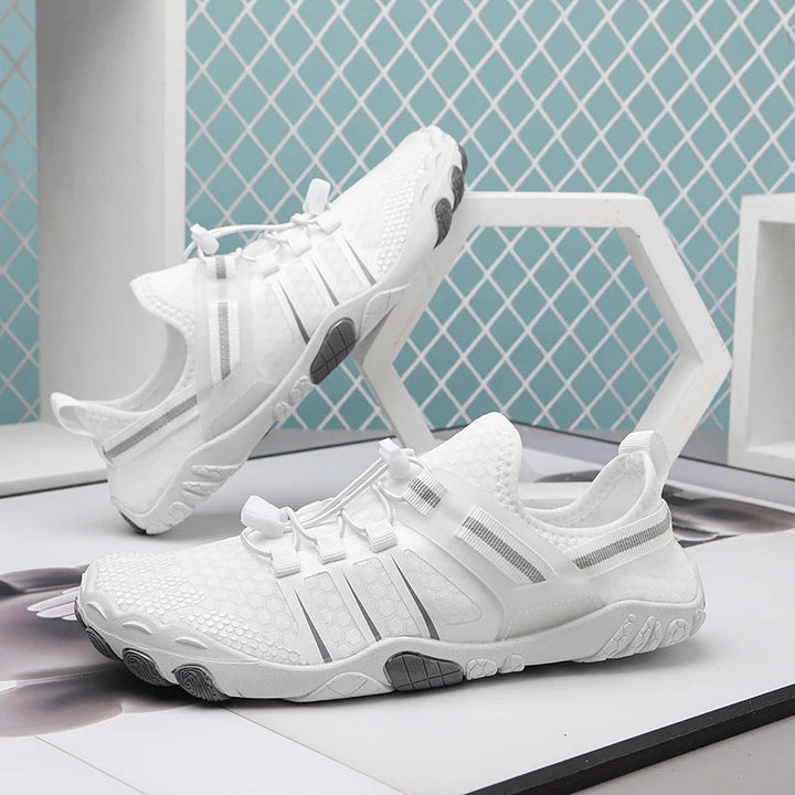 Flexible, quick-dry unisex barefoot water shoes. Essential all-terrain footwear for outdoor adventures, travel & beach.