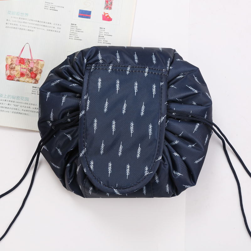 Close-up of a waterproof drawstring bag fabric, emphasizing its durable and travel-friendly material