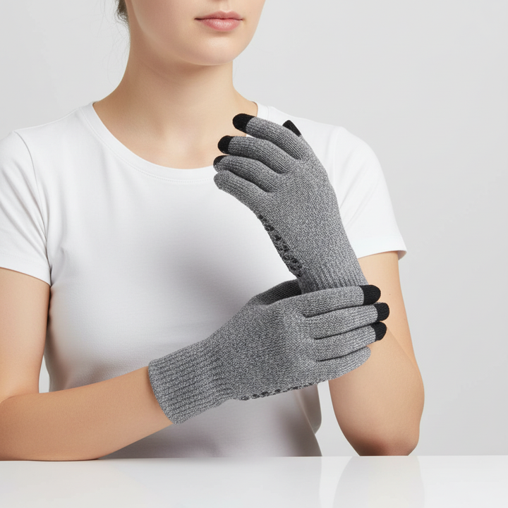 Unisex thermal gloves with precise touchscreen capability, ergonomic design