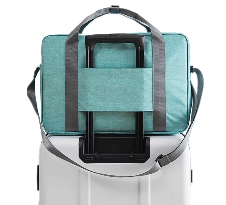 Unisex black universal carry-on suitcase bag, perfect for weekend travel, 1+1 free offer