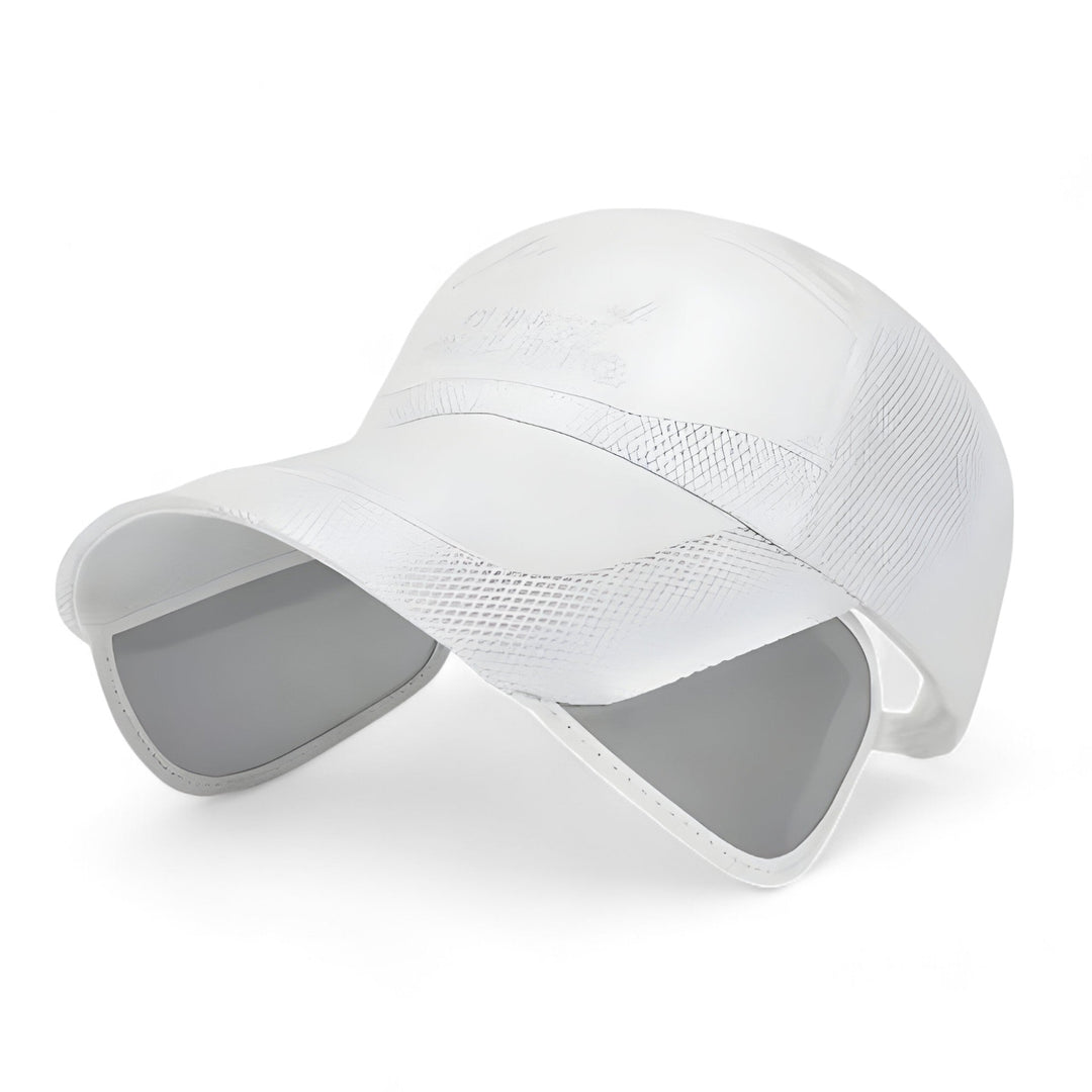Adjustable sportswear visor cap for UV protection, ideal for outdoor activities and summer sports.