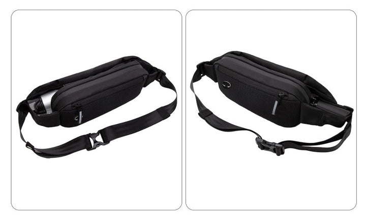 Ergonomic water-resistant fanny pack with adjustable strap, ideal for unisex use and travel security