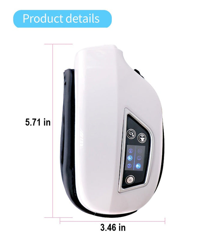 Unisex Bluetooth eye massager designed for comfort and ultimate eye relaxation, compact