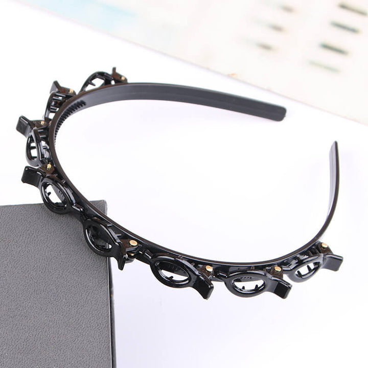 Unisex braided hair accessory, a durable headband with a firm grip for all hair types.