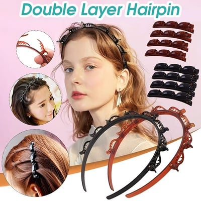 Stylish braided headband, a versatile hair accessory for women, men, and girls' easy styling.