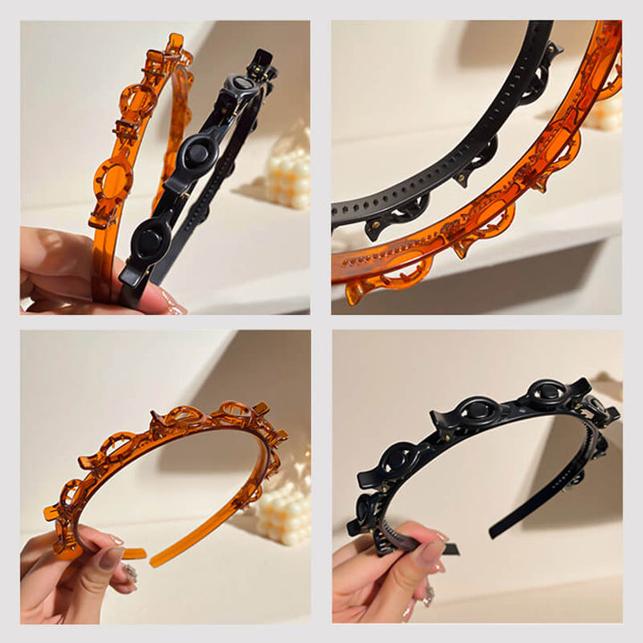 Chic braided hairband, a must-have hair accessory with secure grip for daily wear.
