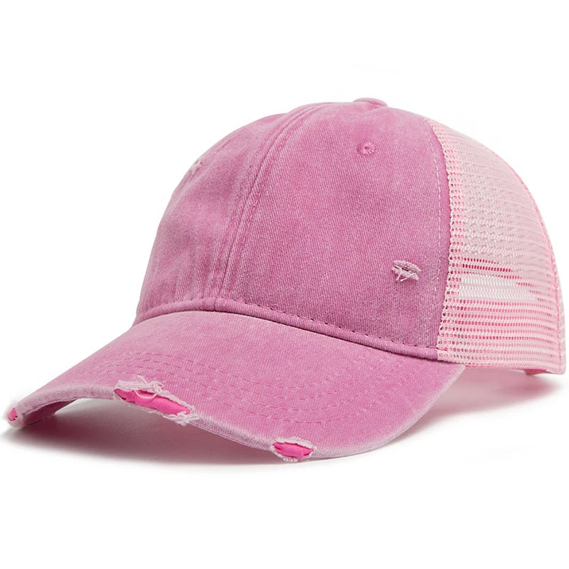 Stay cool with this breathable mesh ponytail cap; adjustable design keeps your braided hair secure & provides sun protection.