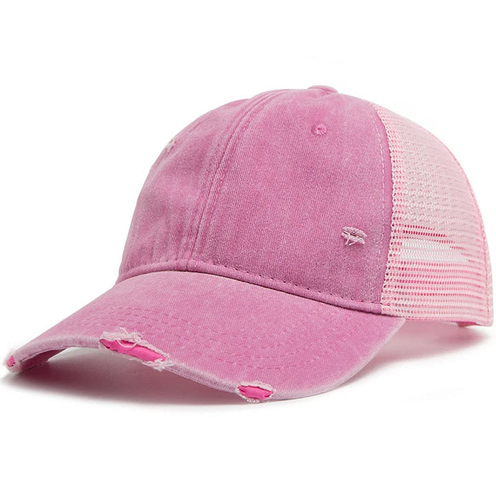 Stay cool with this breathable mesh ponytail cap; adjustable design keeps your braided hair secure & provides sun protection.
