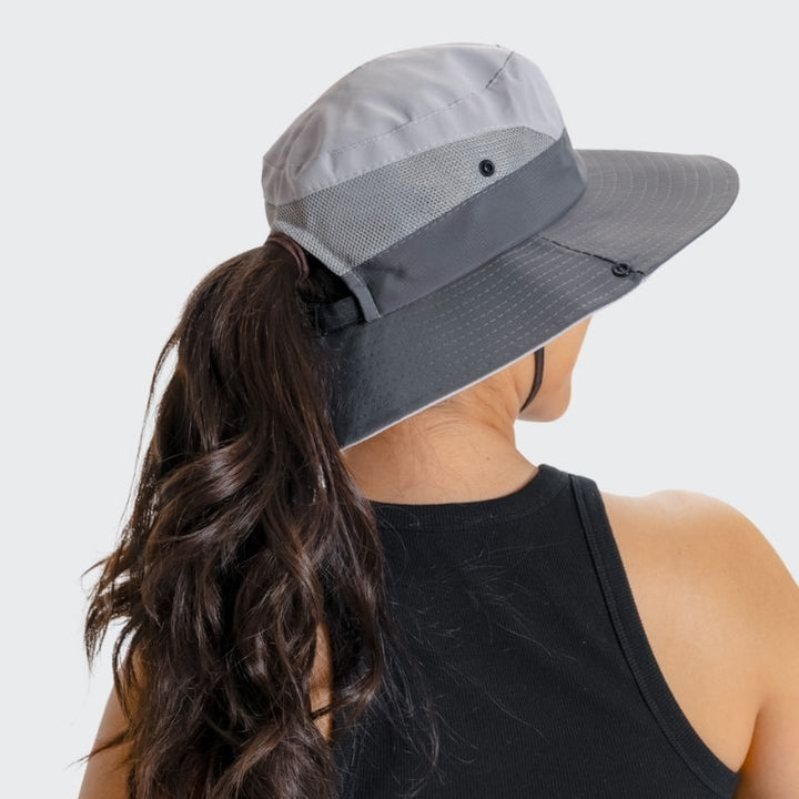 Festival-ready Clara unisex sun hat. Perfect for beach days, travel, and sun protection. Lightweight & adjustable design.